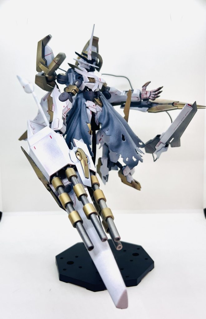 フルメカキマリストルーパーのランスをジャンクパーツで賑やかし、ダインスレイブ打てたらカッコよくね?っと言う友人の言葉から砲門は自作しました。