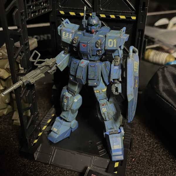 HG ブルーディスティニー1号機(簡単ウェザリング)