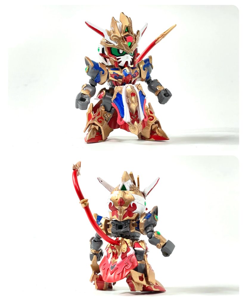 前後以下の可動箇所を追加しました両肘両肩両膝両手首(捻り、平手差し替え)腰(捻り、前屈)腰布の前後(スプリング接続)尻尾を中間で分離尻尾の付け根をボールジョイント化