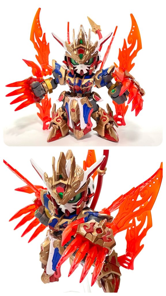 剛猿形態の手にはグリップパーツを作成して手持ちの武器「剛猿猛火爪」として装備できるようにしました。