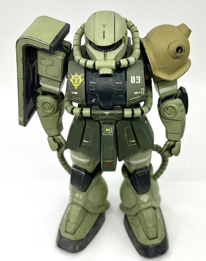 漸く3機揃いましたので、あとは100均かホームセンターで材料揃えて台座でも作ろうと思います。青春時代に憧れたCGイメージを立体化できて感慨深いです。次は08小隊のトップ小隊をMG1.0ベースで立体化すべく、現在構想中です。最後までご覧いただきありがとうございました。