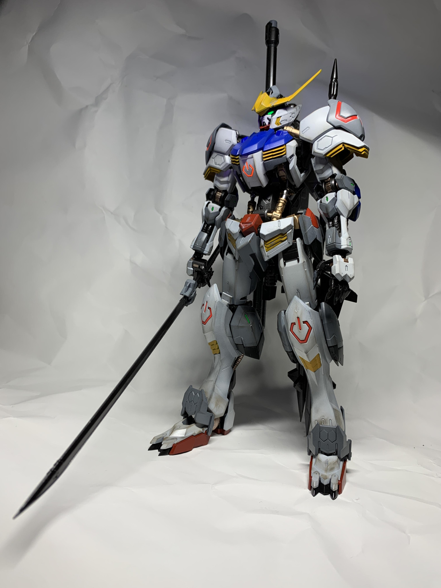 mg ガンダムバルバトス 全塗装 台座含む - プラモデル