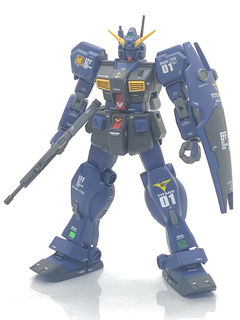 塗装済み完成品　HG　ジムクゥエル Amazon | HGUC 1/144 RGM-79Q ジム・クゥエル (機動戦士ガンダム