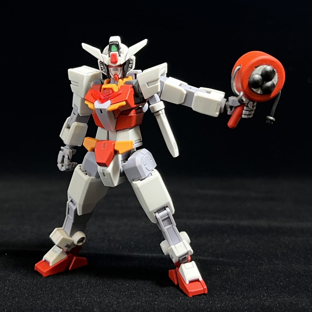 ▲コアガンダムtype MBTまんが日本昔ばなしのOPに出てきた「むかしばなし太郎」をモチーフにしています持っているでんでん太鼓で辰を呼び出します