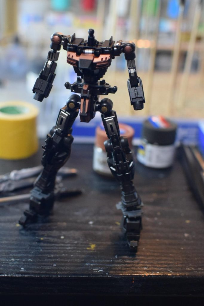 フレームの一部を塗装