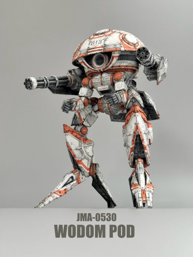 今回の制作ではスポンジチッピングにも初めて挑戦してみました。実物としてのモビルスーツはとても大きいものなので、いかにして塗装の剥がれやキズをスケール通り細かく小さく表現出来るかが課題でした。