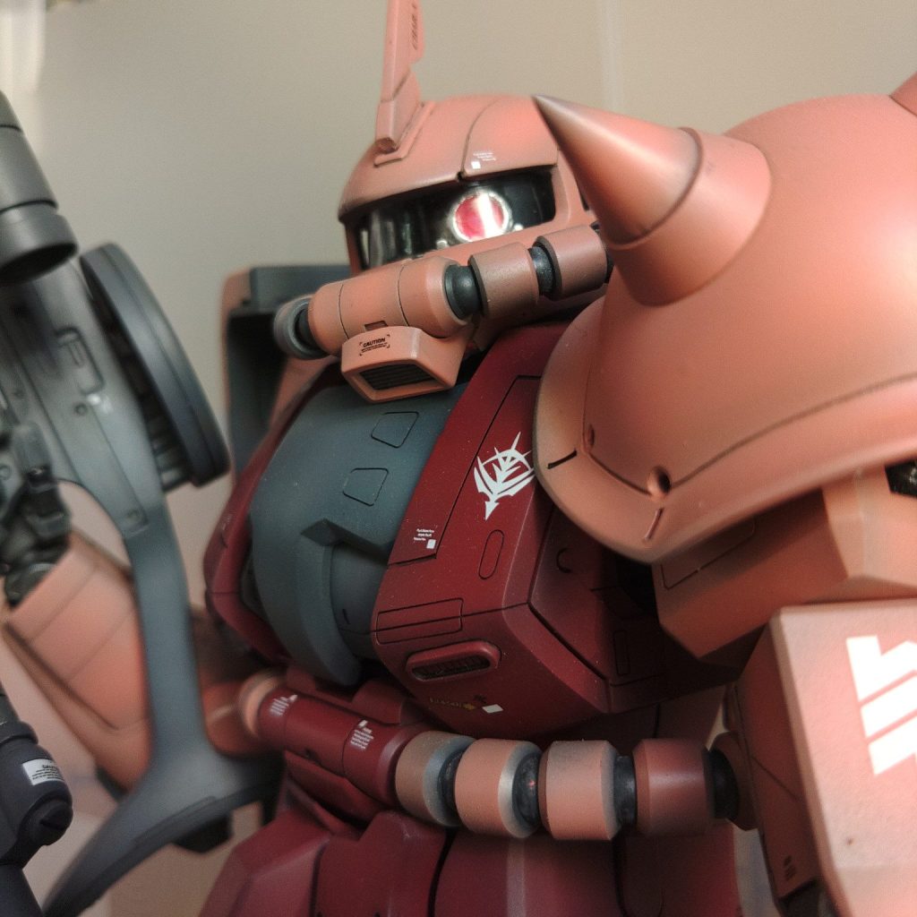 PGシャア専用ザク 全塗装｜おーしゃんさんのガンプラ作品｜GUNSTA（ガンスタ）