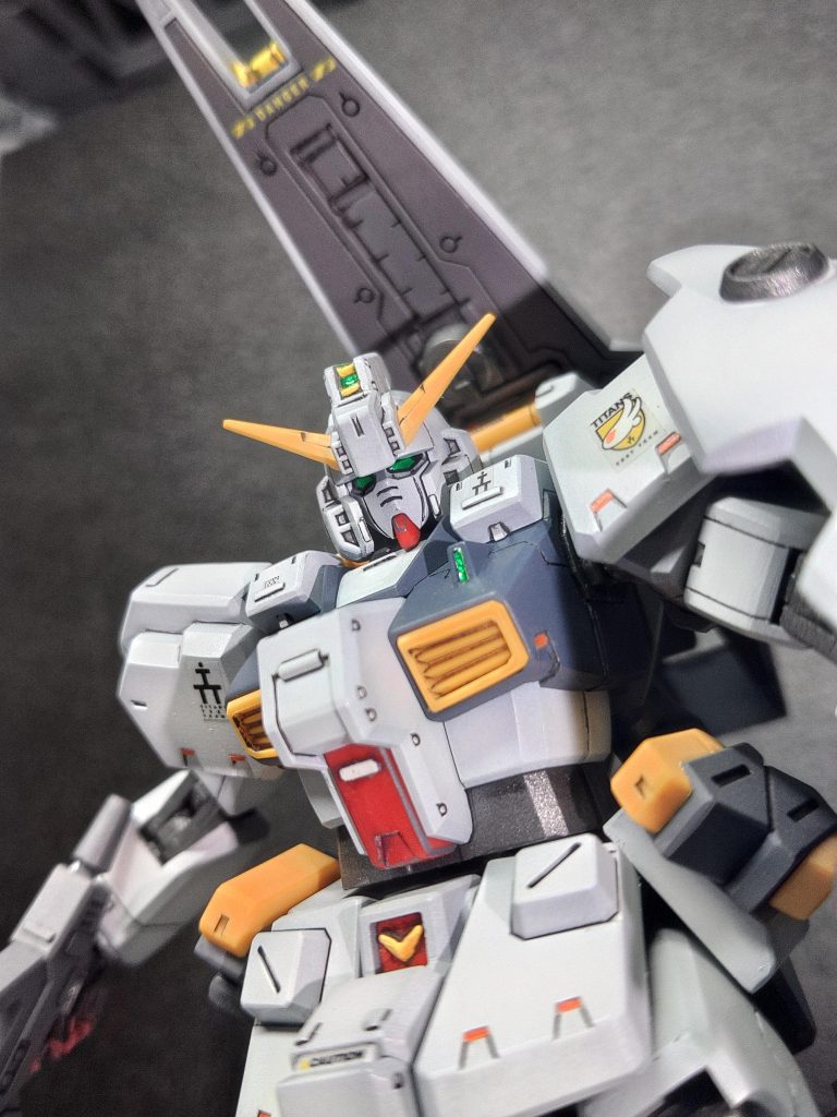 HGUCヘイズル改 半塗装 小改造–3枚目/制作者：おーしゃん