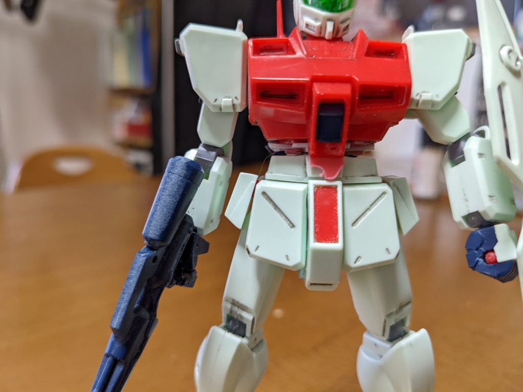 腰の延長ちうの図①。プラ材は🍞のバッグクロージャーです。エコです。