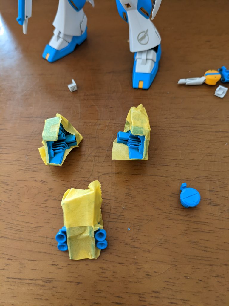 塗装は案外手間暇かかりましたの図。