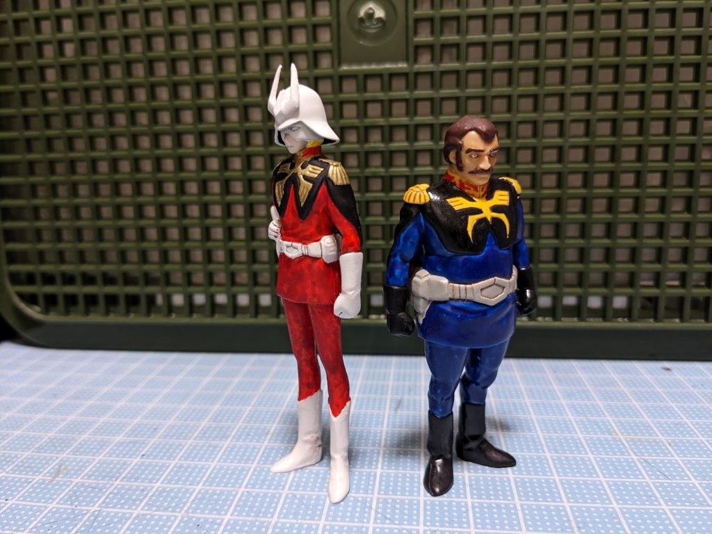 ラルさんも忘れず作りました。今はキャスバル兄さんと並んで飾ってますが、いつかMGグフ1.0を手に入れて隣にハモンさんを並べてあげたい。