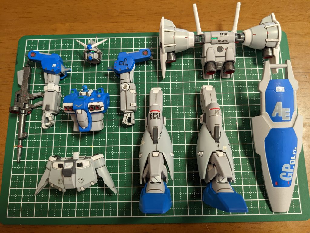 男子ってこう言うのが好きなんでしょ?の図①。(組上げ前)