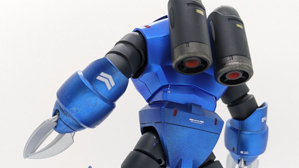 バックパックのバーニア部分も塗装しています。