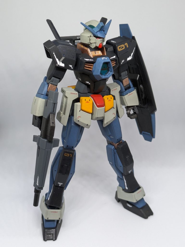 検証と忘備録も兼ねての投稿です。いつもは全塗装の時は、塗装はガンダムマーカーエアブラシなのですが、今回は筆塗りの練習でした。