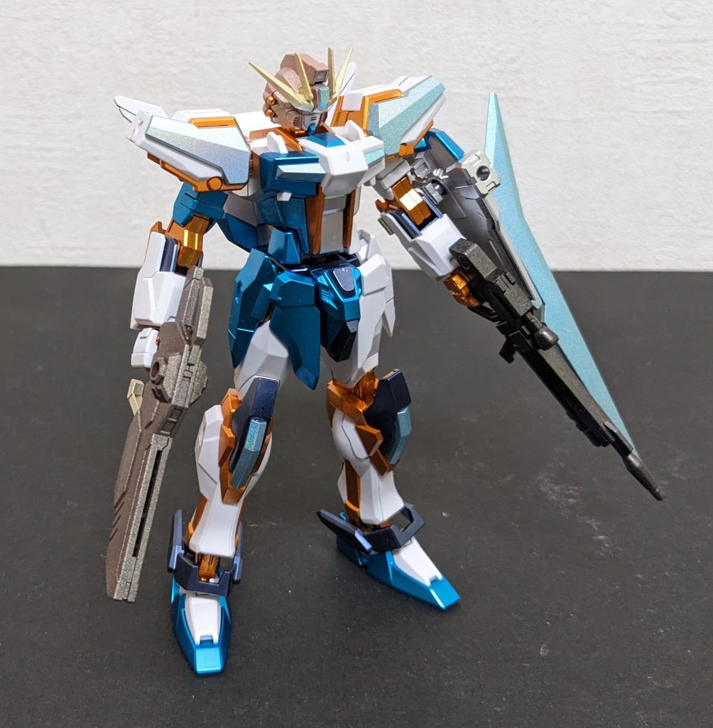 愛音ちゃん、そういうことするよね俯瞰。いやぁ〜、それにしてもカッコ良い機体だなぁ!!個人的にはビルドシリーズで一番好みかも😆