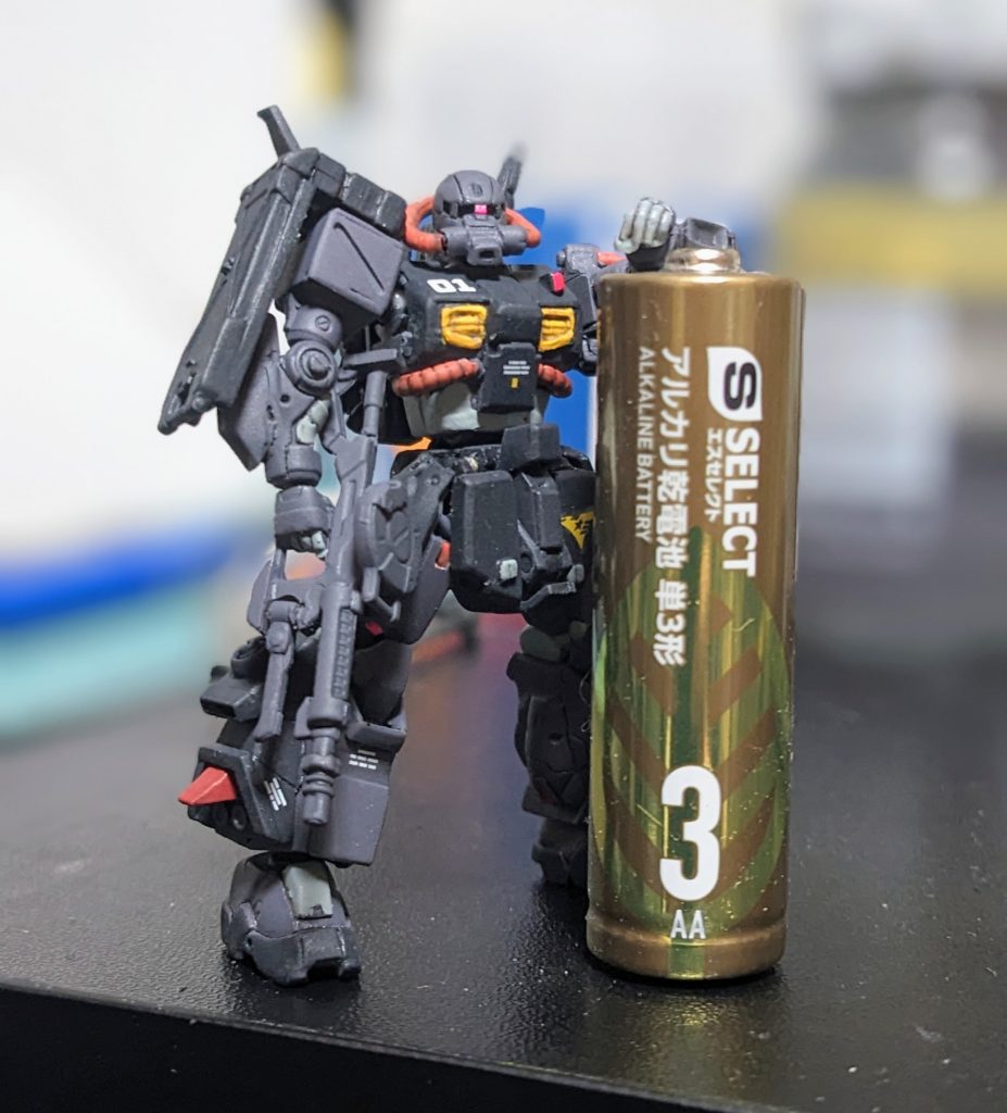 最後に恒例行事の電池とツーショット！これでアーティファクトだと証明できましたね👍️