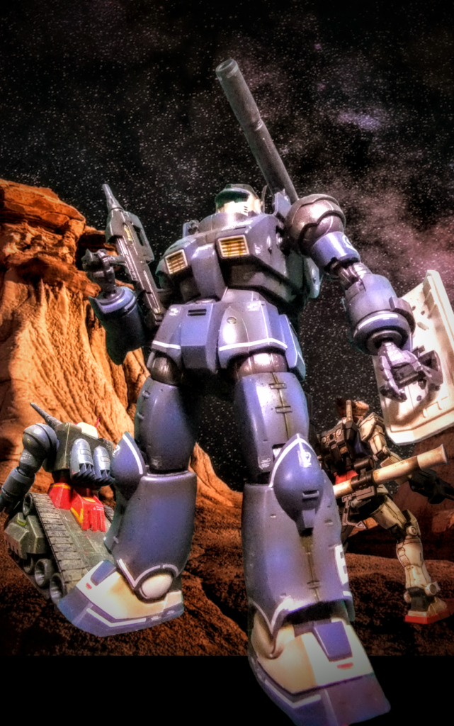 コチラは今回のヤラレ役「ガンキャノン初期型」！かわいそうなのでセンターでパチリっ💦ヤラセ感満載デスデス😁