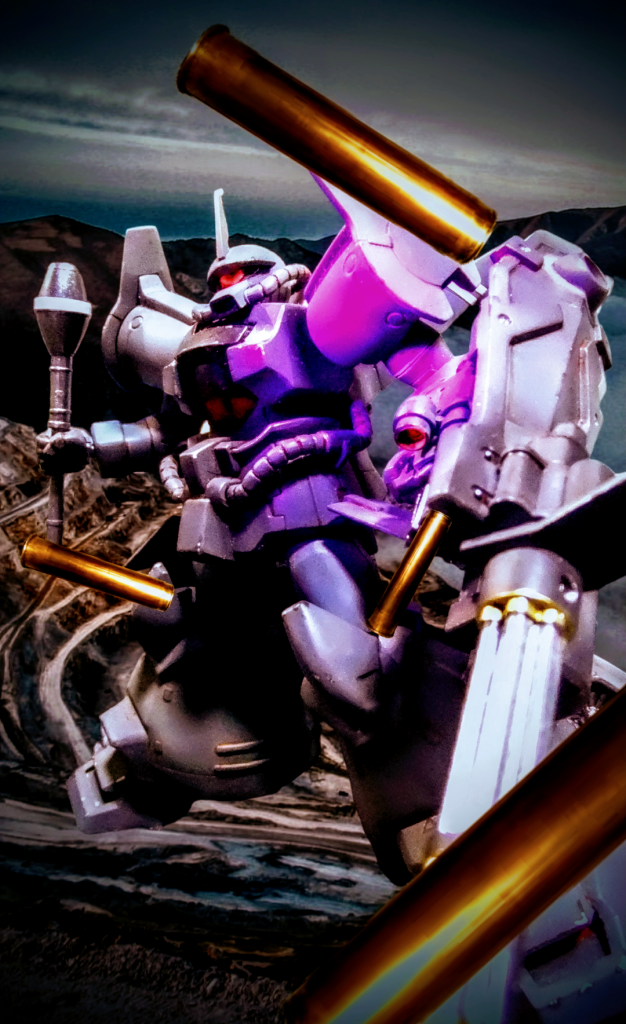 旧HG 陸戦GM&グフ・フライトタイプ 「空(頭上)から来る者」–3枚目/制作者:gtarou