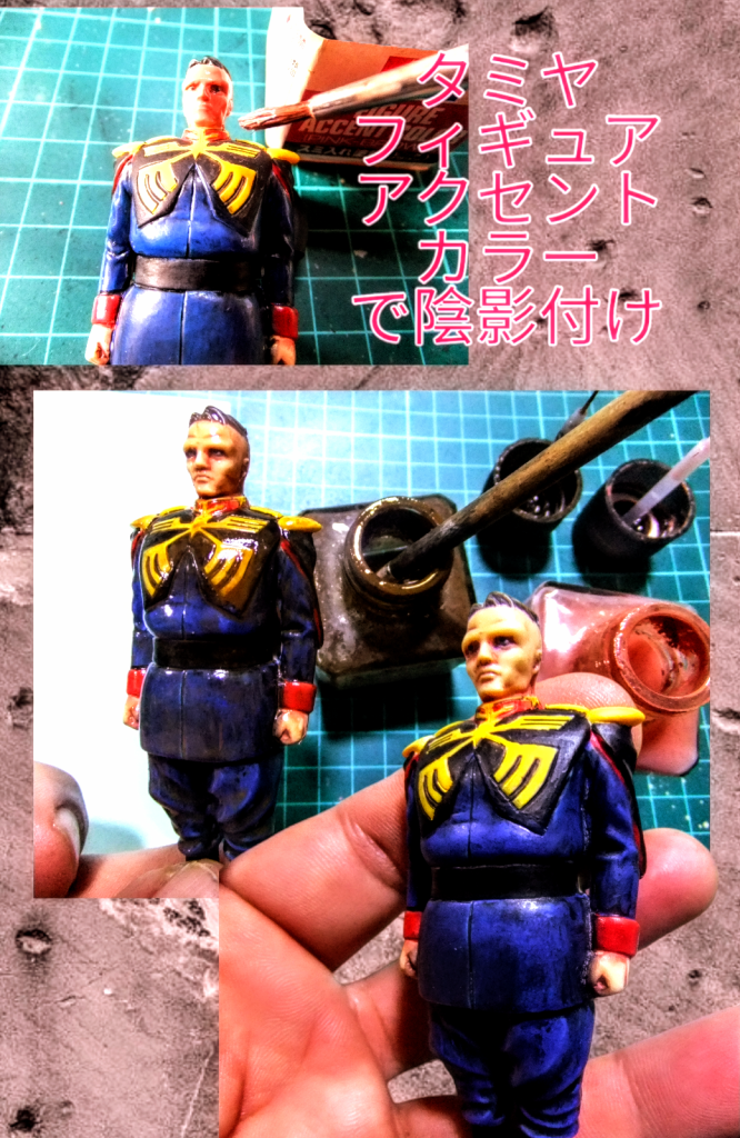 全体の色合いのトーンを落とすと共にリアルタッチマーカーでは入り切れない部分のリタッチとなります😁