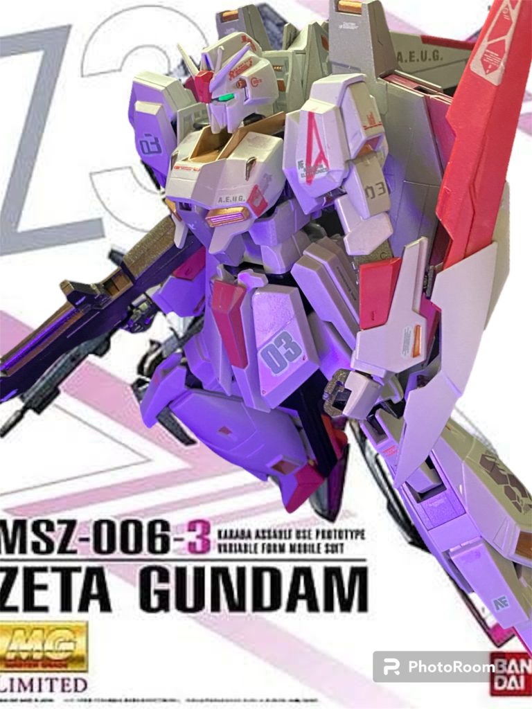 カラバのデカールがあれば良かったんですけど、手に入らなかったんでエゥーゴのロゴを貼ってます。ショートストーリーもそれに合わせて無理矢理改変wZプラスA型のロールアウトが11月、採用試験が12月、プロスペロー号遭難事件が12月6日らしいので、時系列的にはその後アナハイムに返還された時ってイメージです。最後には学生時代にずっと愛読していたコミック「エコールデュシエル　天空の学校」よりアスナの登場です。この一月に地元で美樹本先生のイラスト展に行けることになりました✨先生、SEED勢の悲願成就に続き、エコールファンも諦めておりませぬぞ❗️何とぞ、連載再開を😭！