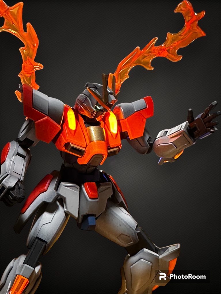 塗装初め　ビルドバーニングガンダム–3枚目/制作者：よっしー@修行中