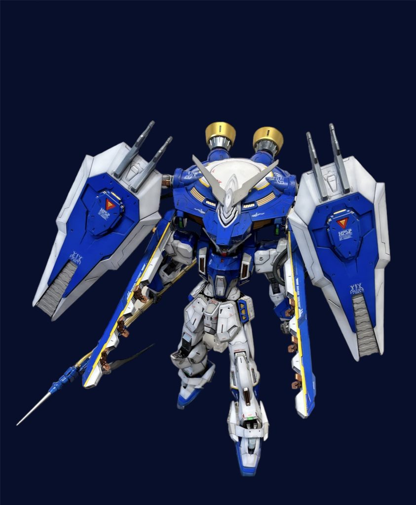 モビルアーマー形態。もし主人公機として登場したら出番なさそう😅イケメン顔が見えない。