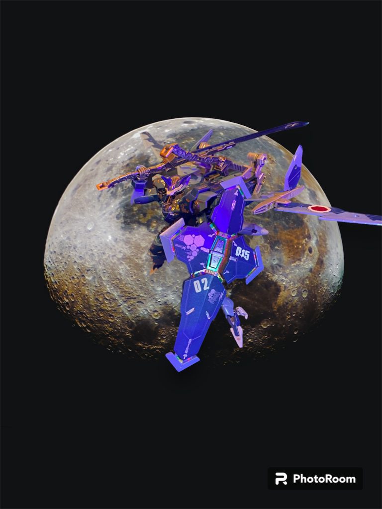 皆さん仰ってますがこのシールドカッコいいです。持たせるか迷いましたが虹色パーメットにしてみました☺️ギミックも含めて厨二心をくすぐり過ぎるw1月22日はJan.22という英語表記がJAZZに見えることからジャズの日らしいということで(ビミョーに間に合って無いですが😅)、ガンダムのジャズといえばのあの人ではなく、エナオが主人公のストーリーにしてみました。本編では明かされなかったずっと気になってたエナオの左目のヒミツ。男はあーゆーのが好きなんだよ🥰w