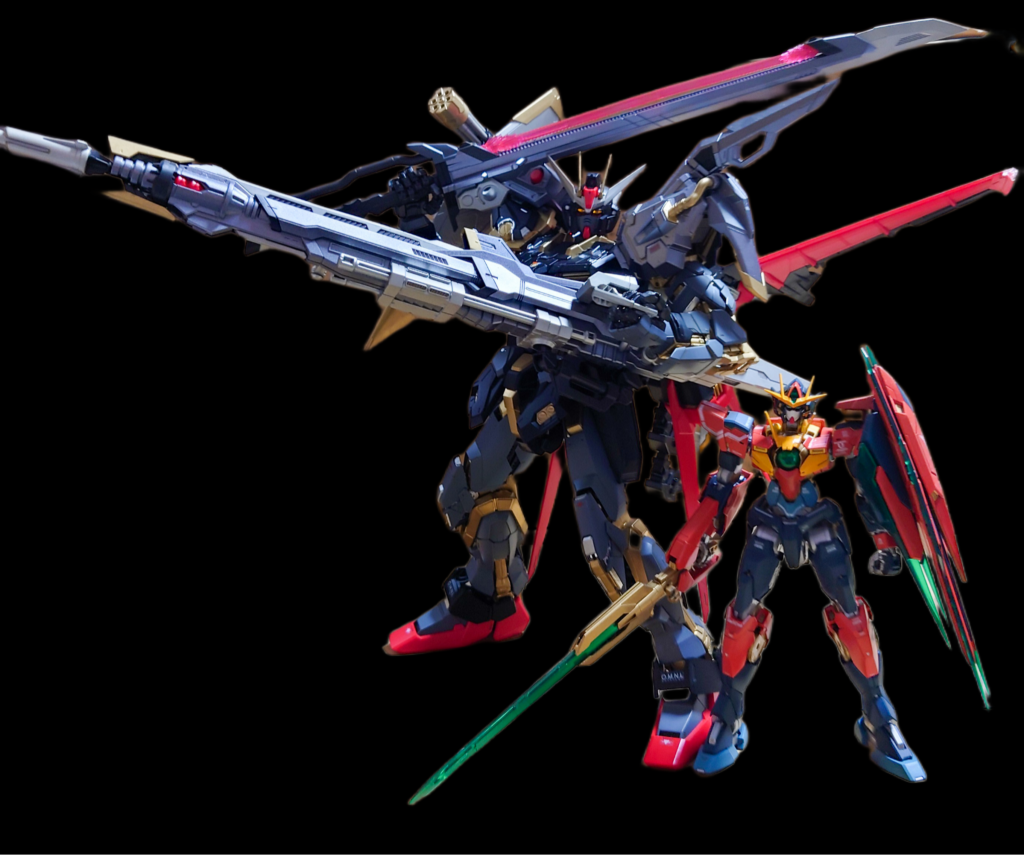 MGと比べるとデカさが際立ちますね!PGと比べるとMGが子供くらいの大きさでビックリしました。