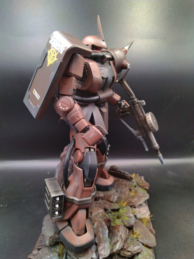 重力戦線風ジオラマ ザク MS-06F Ver.2.0–4枚目/制作者：バナナ🍌