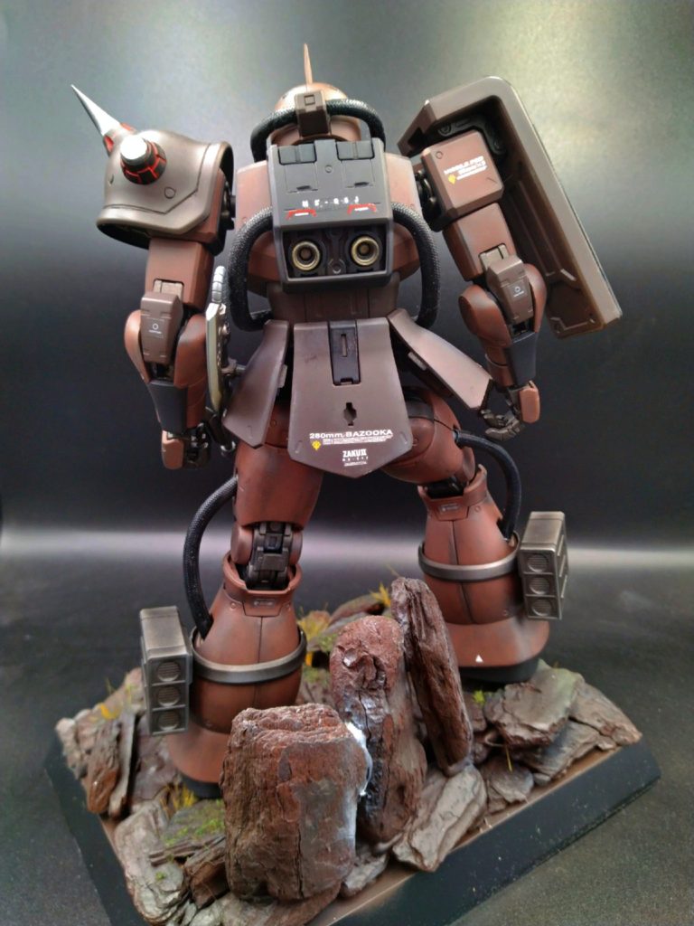 重力戦線風ジオラマ ザク MS-06F Ver.2.0–5枚目/制作者：バナナ🍌