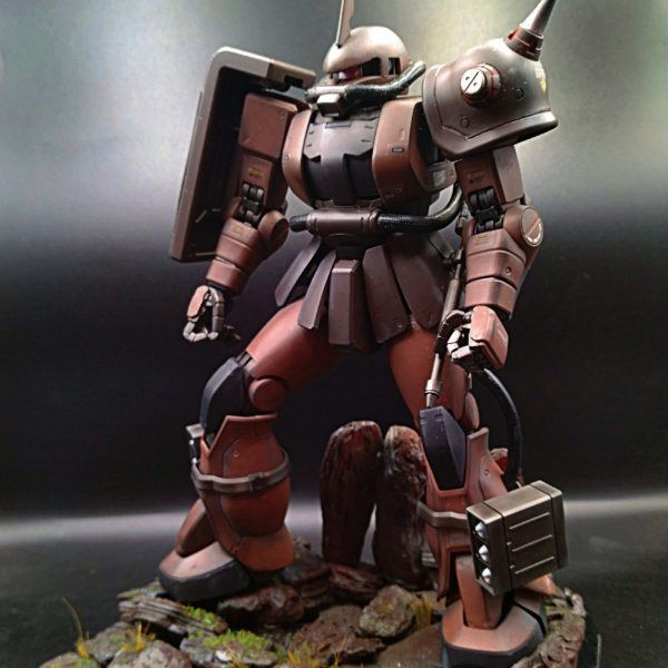 重力戦線風ジオラマ ザク MS-06F Ver.2.0