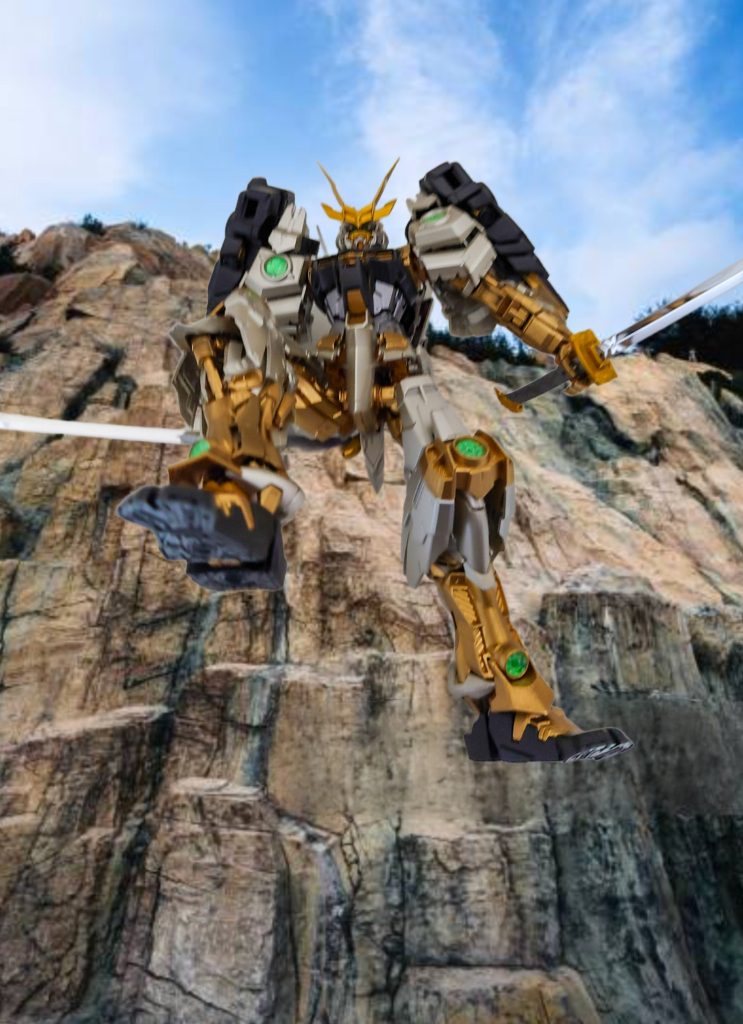 崖の上から奇襲する金色夜叉!