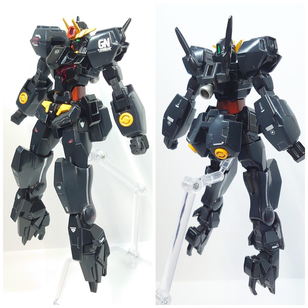 ■スタイル胸部とリアスカートは盛り、腹部はサイドスカート増設も兼ねて延長へ。脚部はボールデンアームズの関節を仕込んで脚長に。脚の甲の追加パーツは箱組み、踵は一部プラ板を用いてヒール状に。スラッとした女性をイメージにシルエットを組み込むよう意識した。