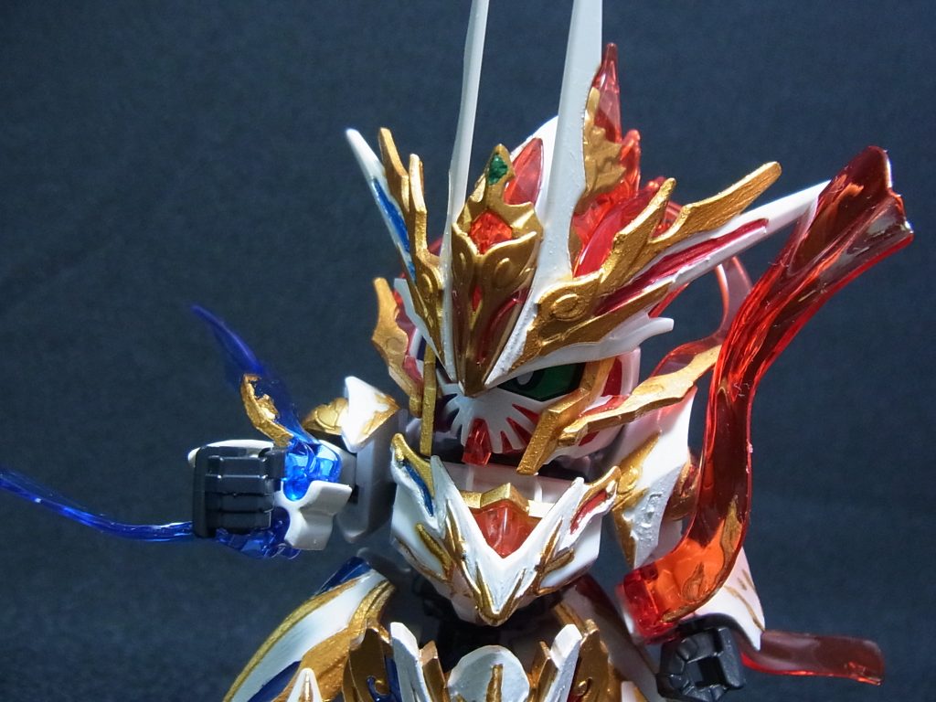 シリーズ全機筆塗り全塗装16機目★SDW 斉天大聖悟空インパルスガンダム-闘戦勝仏-–2枚目/制作者：@gothloli_lyra