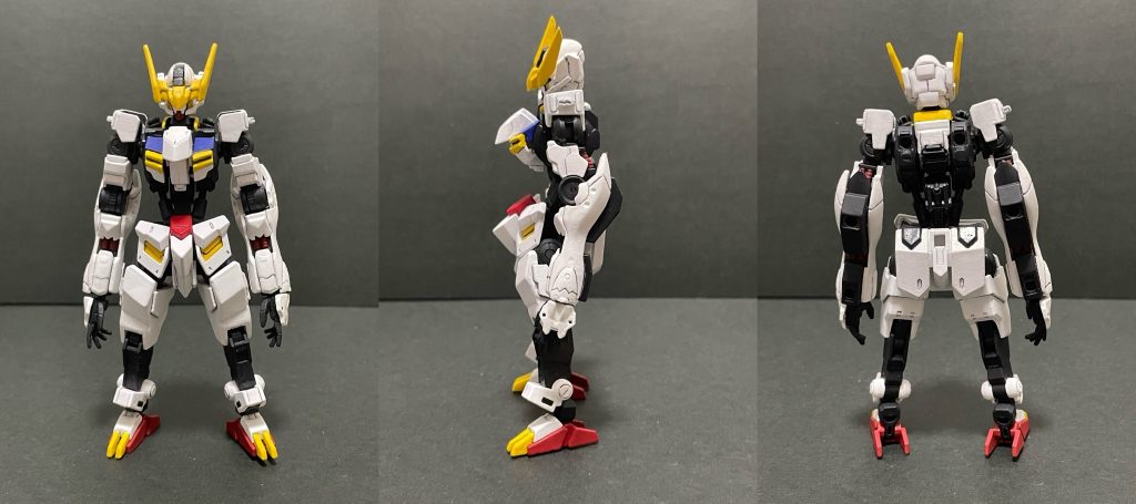 ガンプラ詳細機体名:レクスコアガンダム形式番号:ASW-C-X7ガンダムフレームキットの共通規格やデザイン性に着目して、コアガンダムのようなアーマー換装機構を組み込んだガンプラ。本体のレクスコアガンダムを中心に3種のアーマーを換装し、様々な状況に対応する。〜〜〜〜〜〜本体のレクスコアガンダムはバルバトス系キットとコアガンダムを中心にしたミキシングになります。メイスなどの重量武器を扱うために、腕部は換装による延長機構を組み込まず、強度重視でベースキットをほぼそのまま使用しています。作品名も、この長い腕が由来になっています。