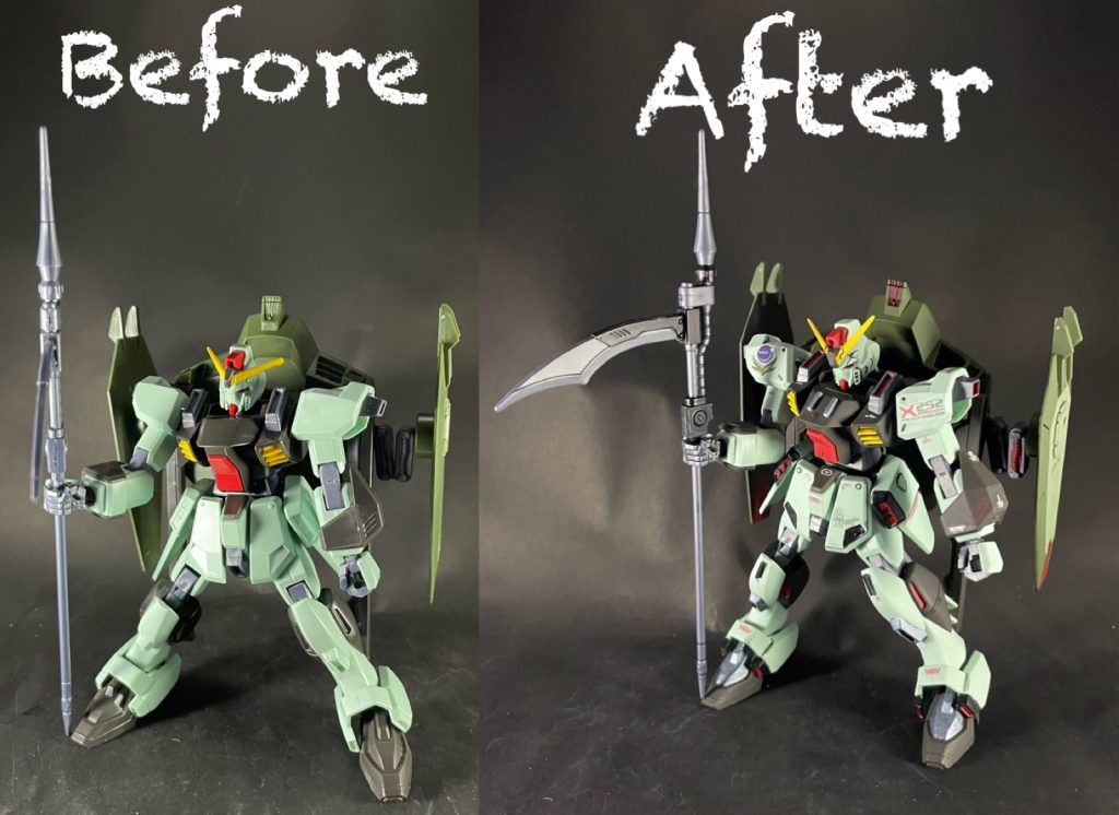 素組みとのビフォーアフター！20年前のキットも、少し手を加えるだけでいい感じになると思いました🎵