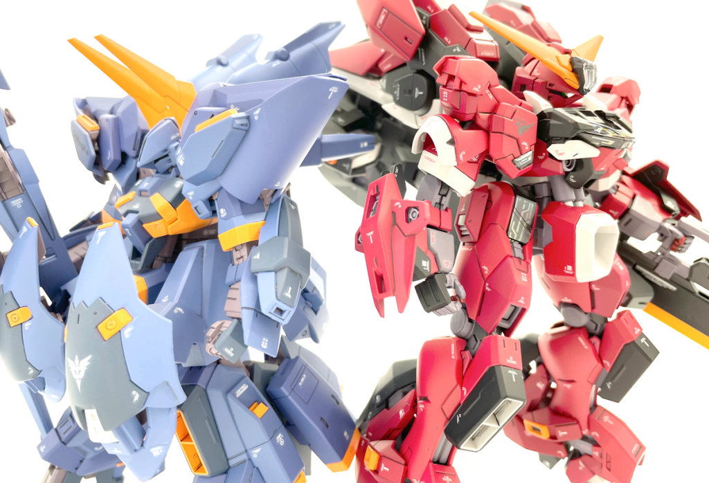 リーザム（https://gumpla.jp/hg/932316）と2ショット※今このリンクを貼るに際しはじめて2022年最新作・第優秀賞位というのを頂いていたことに気づきました。大変遅ればせながらありがとうございました！