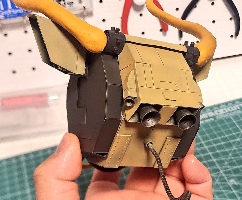 後ろのバックパックも忠実に再現しました。たぶん(笑)　しっぽが可愛い