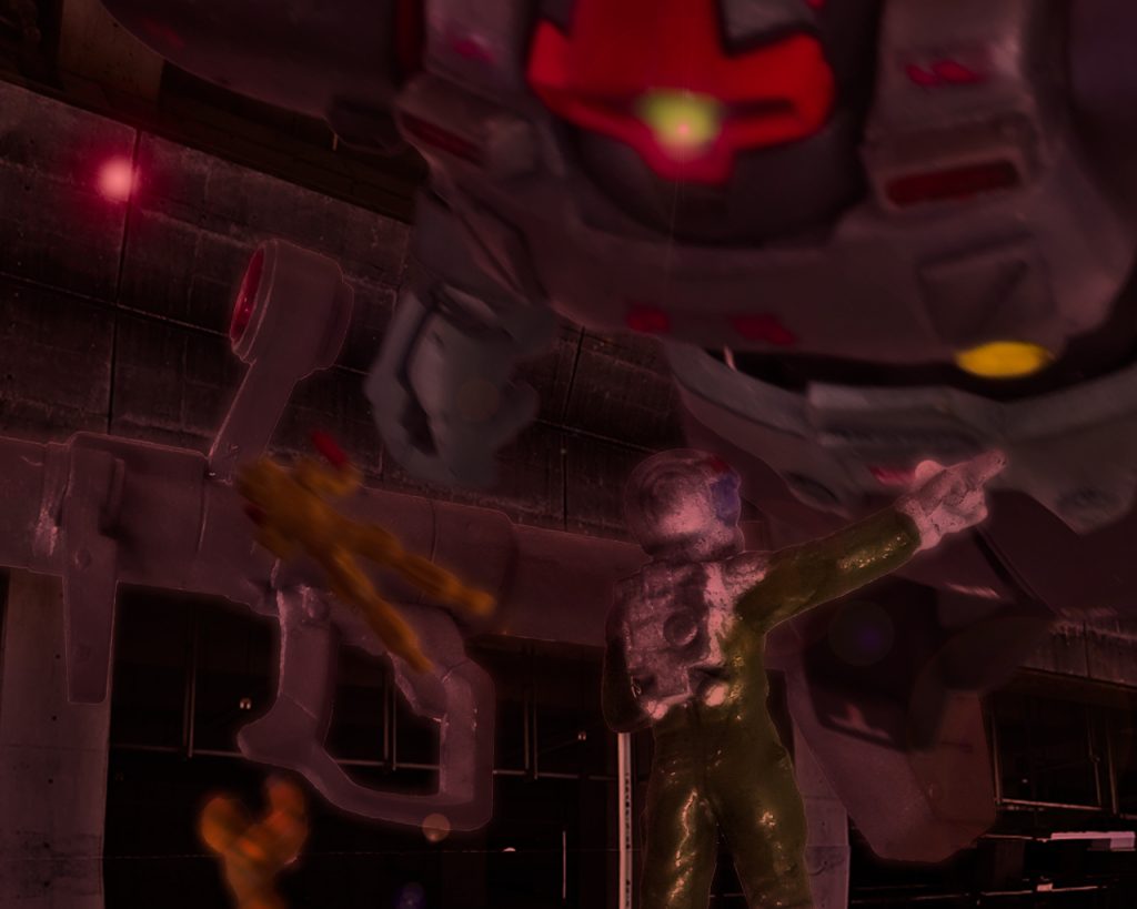 6:00作戦名「C.O作戦」開始「ドムにジャイアントバズーカを持たせろっ!」「カタパルトから離れろ!フッ飛ばされるぞっ!」「4番機まだ出れないのか⁉2分で済ませろっ!」MS発進の為に整備兵や甲板兵達の怒号が飛び交う。整備兵達が慣れないのはリック・ドムだけでなく、それらが装備する火器についても同じだ。特にこの09用のジャイアントバズーカは今までザクが携行していたザクバズーカ280mm口径よりも大口径の360mmで全長、全高、全幅どれを取っても大きく狭いデッキでの取り扱いに苦労は免れなかった。リック・ドムは右のマニュピレーターでジャイアントバズーカを握りしめると背部に固定した電磁カタパルトで勢いよく射出されていく。