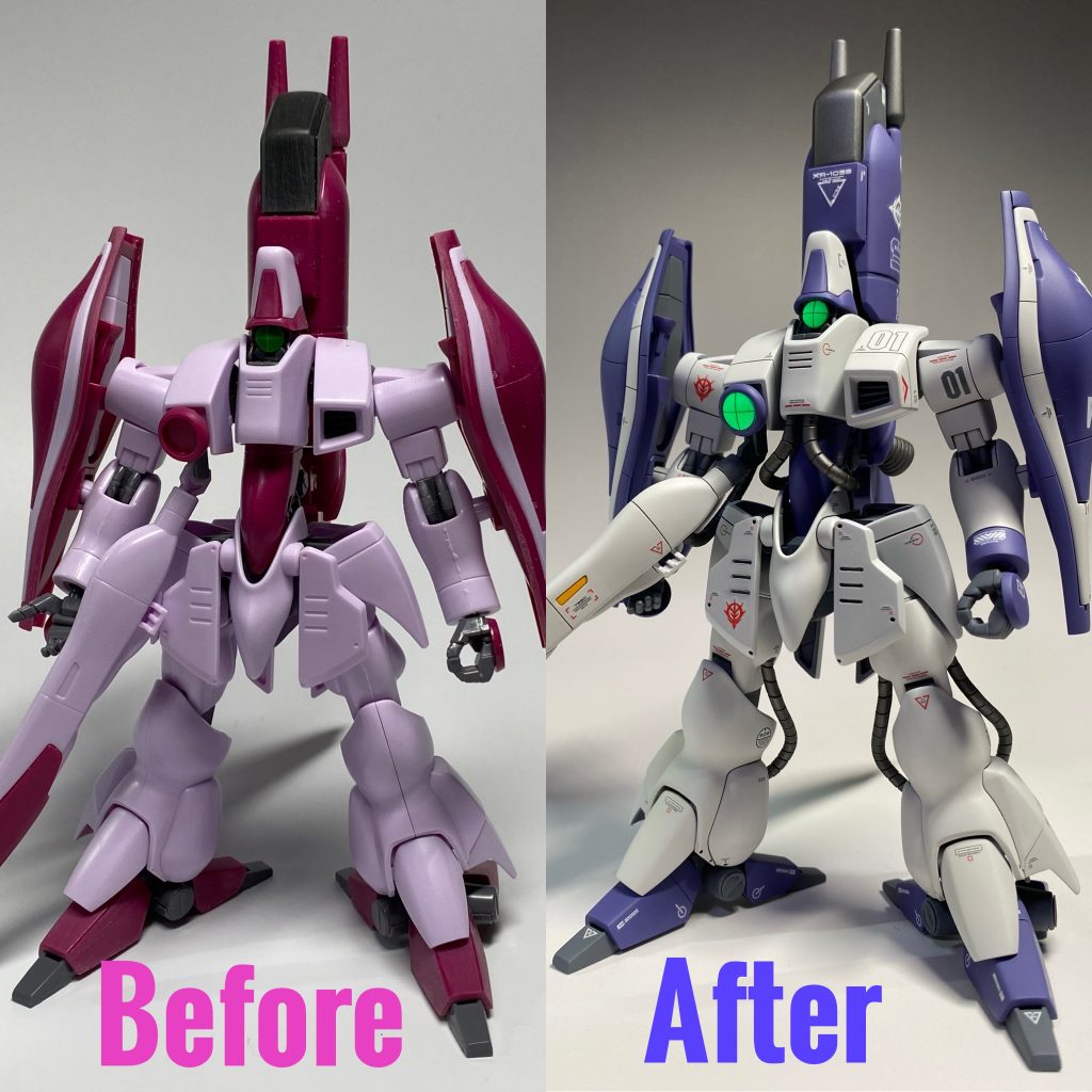 素組みとの比較です。