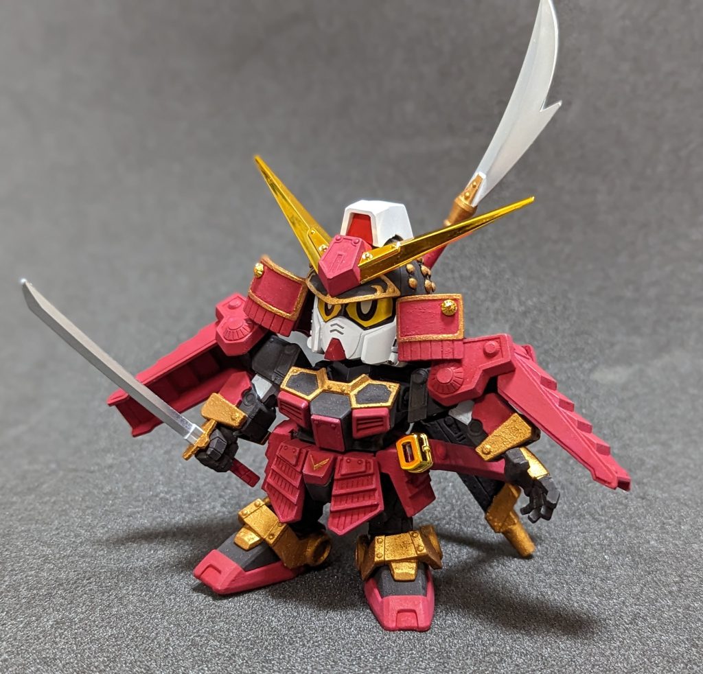 筆塗りなので質感が凄くよく出ます。下地はジェッソではなく普通にグレーサフから1層目を軽く、2層目に濃いめで色を乗せます。後から水だけで慣らすと質感が抑えられるのでメリハリを付くので面白いですね♪