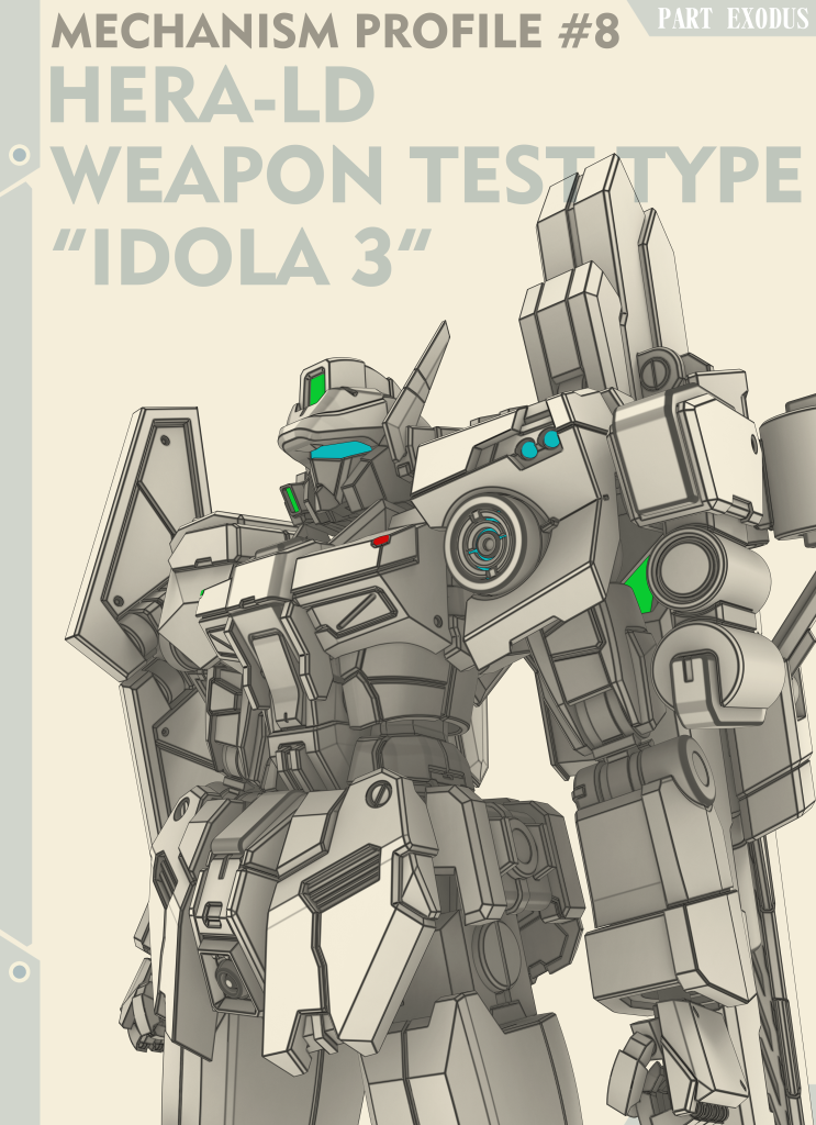 架空ガンプラ#8 「ヘラルド火力実験型」(フルスクラッチ)–2枚目/制作者:@RalufRan_土豆