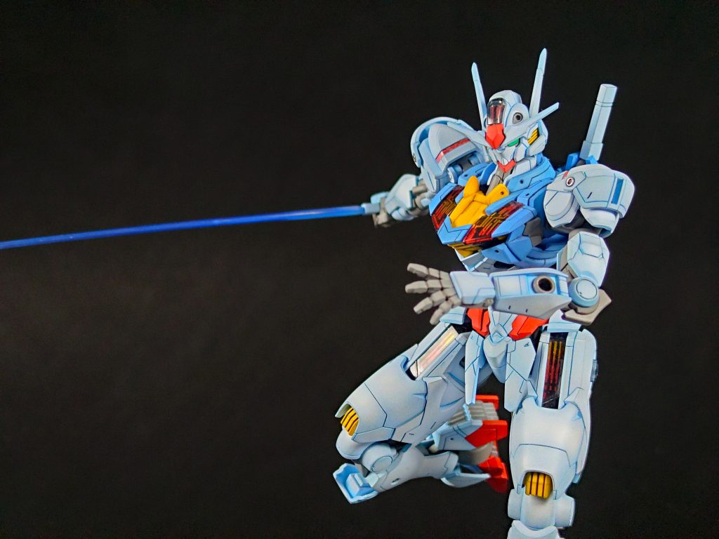 ビームサーベル根本はホワイトでグラデーション塗装してます。