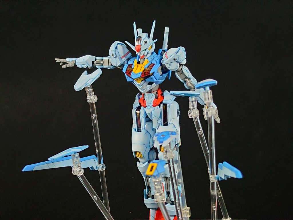 水星の魔女スタンドを使ってガンビットを展開。1セットしか持っていないので中途半端ですが…。