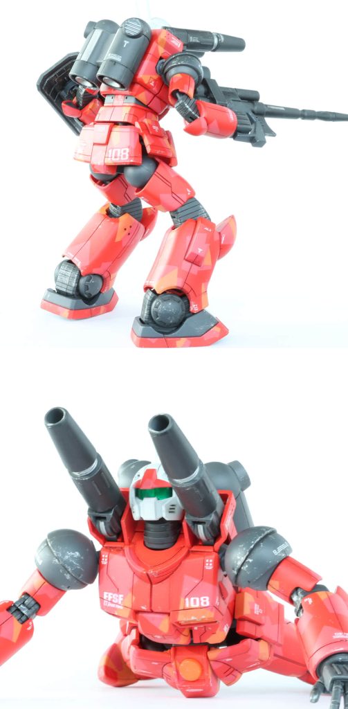 HG RX-77-2 ガンキャノン【スプリッター迷彩塗装+ウェザリング】–3枚目/制作者:moolio_pla