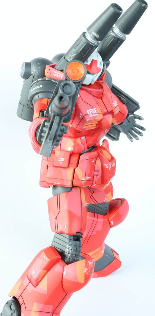 HG RX-77-2 ガンキャノン【スプリッター迷彩塗装+ウェザリング】–8枚目/制作者:moolio_pla