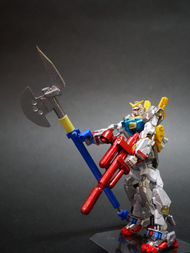 9)【ウラバナシ】アーティファクト「スーパーガンダム」のマークIIの造形はとても良いのですが、単体で立たせると前のめりでアホっぽい。