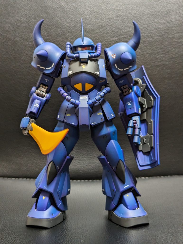 紫のサフで立ち上げ、暗めの青色を出して見ました。