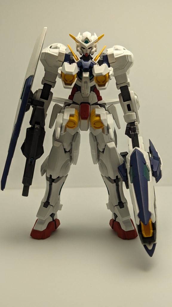 　武装はビームライフル、ビームサーベル、ナドレのシールド、ヴァーチェのバズーカは少し改造して装備しました