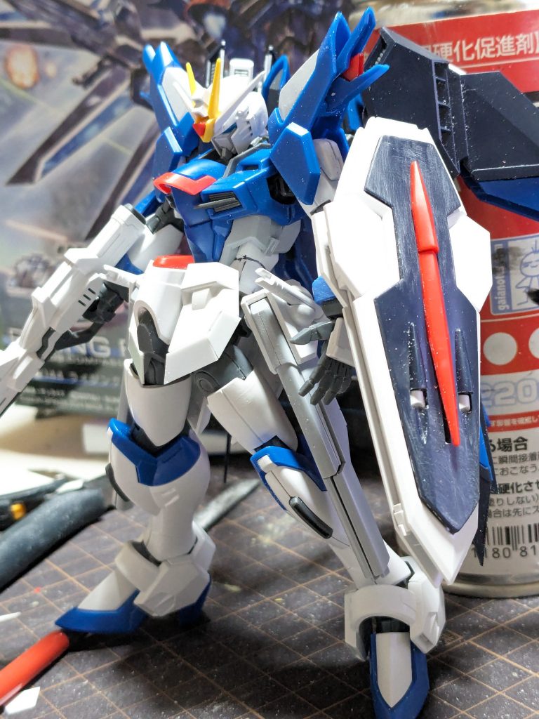 この仮組み状態に、するのに3日、約26時間半かかっています。制作中？否。朝起きてから寝るまで、『勇気爆発バーンブレイバーン』OPの歌が脳内で、リピートしながら制作していました。おかげで、制作意欲が維持出来ていました。